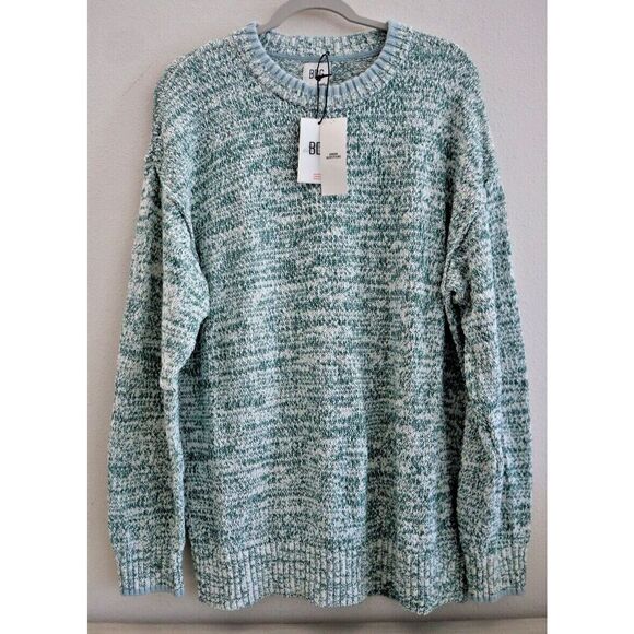 BDG x Urban Outfitters Men's Sz L Clark Green Crew Neck Pullover Sweater - Picture 1 of 10